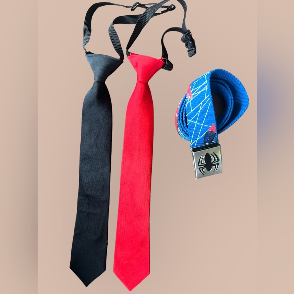 3/$20 - 2 Children’s Ties and Spider-Man Belt
